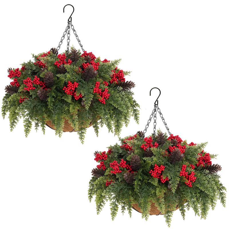 Alvirs Christmas Flower Baskets