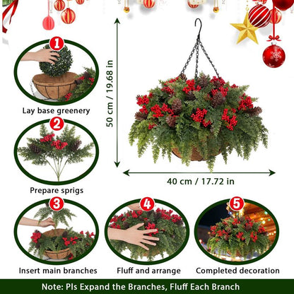 Alvirs Christmas Flower Baskets