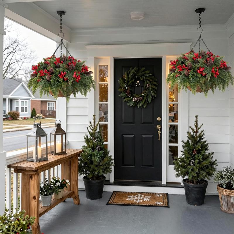 Alvirs Christmas Flower Baskets