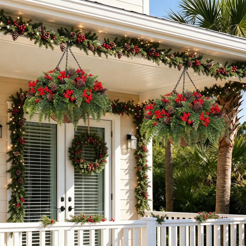 Alvirs Christmas Flower Baskets