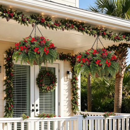 Alvirs Christmas Flower Baskets